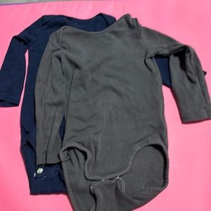 Two long sleeve onesies